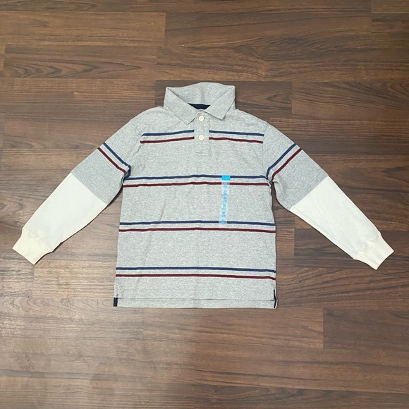 *NWT children’s place long sleeve polo shirt Kids size 7/8 - Picture 1 of 4